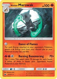 Alolan Marowak (12/111) - SM  Crimson Invasion Holofoil