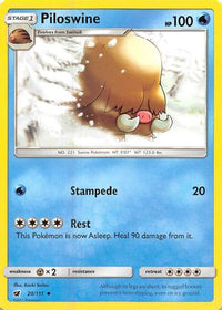 Piloswine (20/111)  - SM  Crimson Invasion