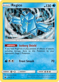 Regice (28/111) - SM  Crimson Invasion Holofoil