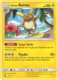 Alolan Raichu (31/111)  - SM  Crimson Invasion Holofoil