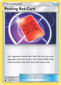 Peeking Red Card (97/111)  - SM  Crimson Invasion