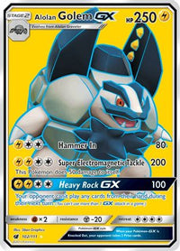 Alolan Golem GX (Full Art) (102/111)  - SM  Crimson Invasion Holofoil