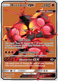 Buzzwole GX (Full Art) (104/111) - SM  Crimson Invasion Holofoil