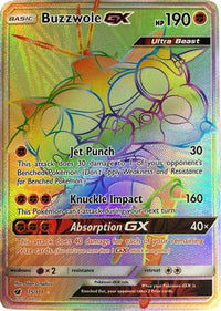 Buzzwole GX (Secret) (115/111) - SM  Crimson Invasion Holofoil