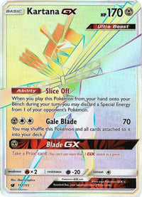 Kartana GX (Secret) (117/111) - SM  Crimson Invasion Holofoil