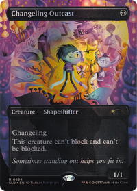 Changeling Outcast (Rainbow Foil) (SLD-894) - Secret Lair Drop Series Foil