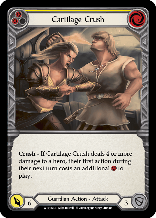 Cartilage Crush (Yellow) [WTR061-C] (Welcome to Rathe) Alpha Print Rainbow Foil - POKÉ JEUX