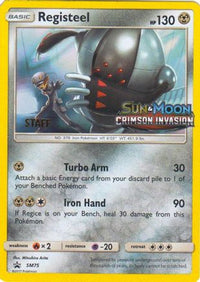 Registeel (Prerelease) [Staff] (SM75) - SM Promos Holofoil