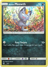 Alolan Meowth (8/12)  - McDonalds Promos 2017 Holofoil