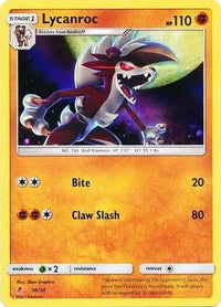 Lycanroc (# Holofoil) (30) - SM Trainer Kit Lycanroc & Alolan Raichu Holofoil