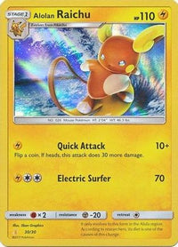 Alolan Raichu (#Holofoil) (30) - SM Trainer Kit Lycanroc & Alolan Raichu Holofoil