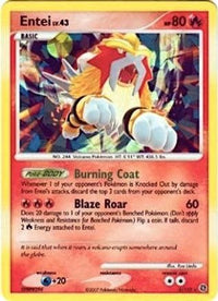 Entei (Cracked Ice Holo) (4/132)  - Miscellaneous Cards & Products Holofoil