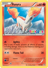 Ponyta (Toys R Us Promo) (14/83) - Miscellaneous Cards & Products Holofoil