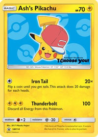 Pikachu d'Ash (SM114) [Soleil et Lune : Promos Black Star] 