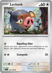 Lechonk (Cosmo Holo) (154/198) - Miscellaneous Cards & Products Holofoil