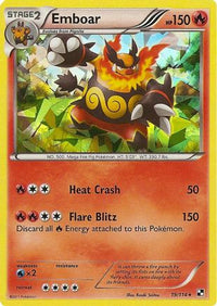 Emboar (Cracked Ice Holo) (19/114)  - Deck Exclusives Holofoil