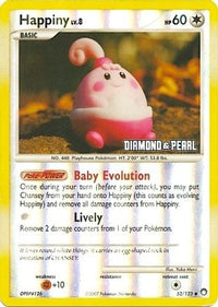 Happiny [Diamond & Pearl] (52/124)  - Burger King Promos Reverse Holofoil