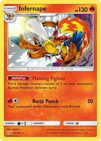 Infernape (23/156) - SM  Ultra Prism Holofoil