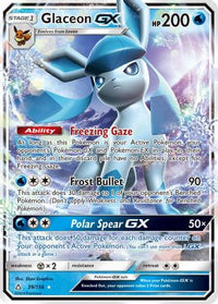 Glaceon GX (39/156)  - SM  Ultra Prism Holofoil