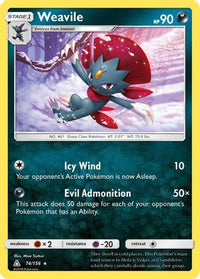 Weavile (74/156)  - SM  Ultra Prism Holofoil