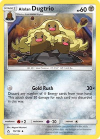 Alolan Dugtrio (79/156) - SM  Ultra Prism