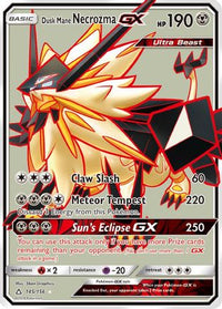 Dusk Mane Necrozma GX (Full Art) (145/156) - SM  Ultra Prism Holofoil