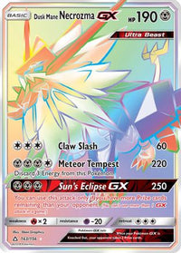 Dusk Mane Necrozma GX (Secret Rare) (163/156) - SM  Ultra Prism Holofoil