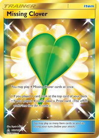 Missing Clover (Secret Rare) (168/156)  - SM  Ultra Prism Holofoil