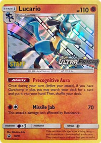 Lucario SM95 (Prerelease) [Staff] (SM95) - SM Promos Holofoil