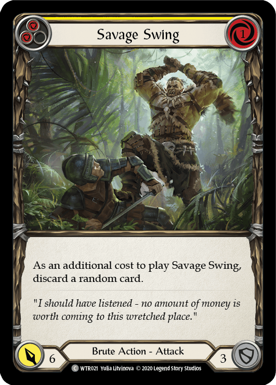 Savage Swing (Yellow) [U-WTR021] (Welcome to Rathe Unlimited) Unlimited Normal - POKÉ JEUX