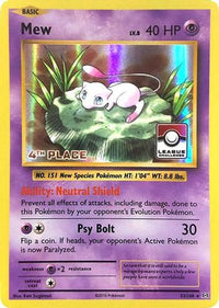 Mew (League Challenge) [4th Place] (53/108) - League & Championship Cards Holofoil