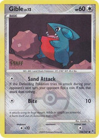 Gible (Championship Promo) [Staff] (106/147)  - League & Championship Cards Reverse Holofoil