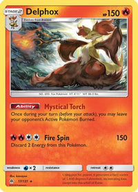 Delphox (17/131) - SM  Forbidden Light Holofoil