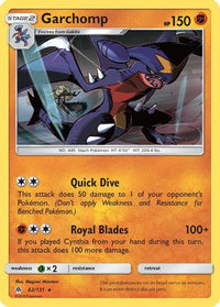 Garchomp (62/131)  - SM  Forbidden Light Holofoil