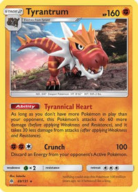 Tyrantrum (69/131) - SM  Forbidden Light Holofoil
