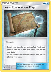 Fossil Excavation Map (107/131)  - SM  Forbidden Light