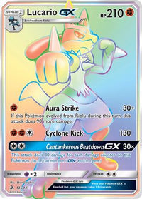 Lucario GX (Secret) (135/131) - SM  Forbidden Light Holofoil