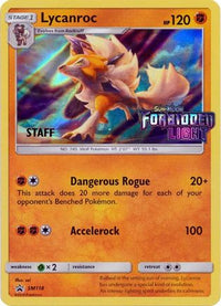 Lycanroc (Prerelease) [Staff] (SM118) - SM Promos Holofoil