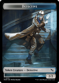 Détective // ​​Jeton humain double face [Meurtres à Karlov Manor Tokens] 