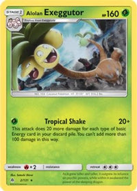 Alolan Exeggutor (SM Forbidden Light) (2/131)  - Deck Exclusives Holofoil
