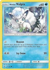 Alolan Vulpix () (21) - SM Trainer Kit Alolan Sandslash & Alolan Ninetales