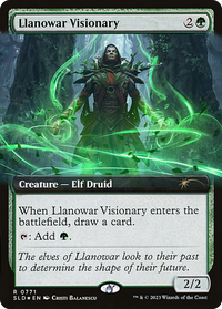 Llanowar Visionary (Extended Art) [Secret Lair Drop Series]