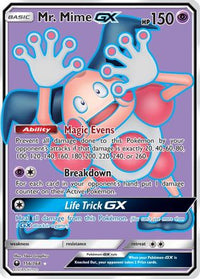 Mr. Mime GX (Full Art) (156/168)  - SM  Celestial Storm Holofoil