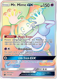 Mr. Mime GX (Secret) (173/168)  - SM  Celestial Storm Holofoil