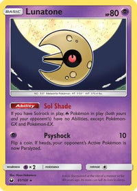 Lunatone (61/168)  - SM  Celestial Storm Holofoil