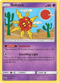 Solrock (62/168)  - SM  Celestial Storm