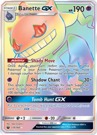 Banette GX (Secret) (174/168) - SM  Celestial Storm Holofoil