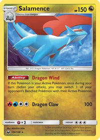 Salamence (106/168)  - SM  Celestial Storm Holofoil