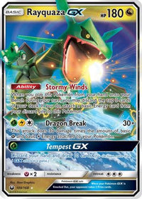 Rayquaza GX (109/168)  - SM  Celestial Storm Holofoil