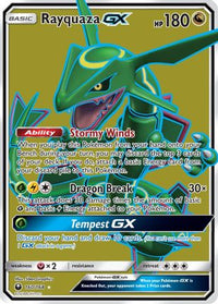 Rayquaza GX (Full Art) (160/168)  - SM  Celestial Storm Holofoil